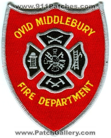 Ovid Middlebury Fire Department Patch Michigan MI