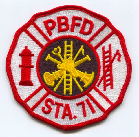 PB Fire Department Station 71 Patch North Carolina NC