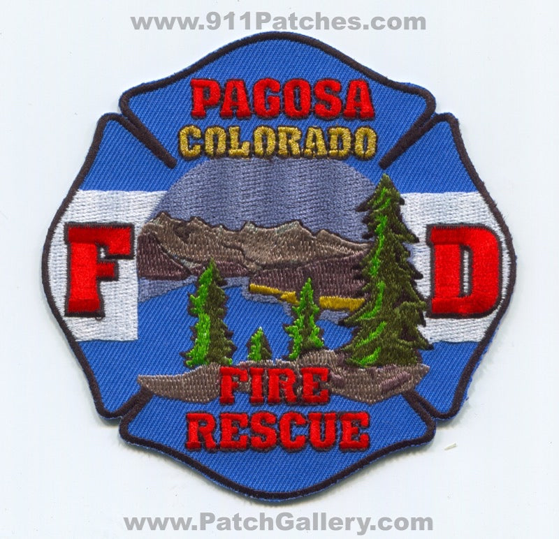 Pagosa Fire Rescue Department Patch Colorado CO