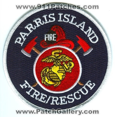 Parris Island Fire Rescue Department USMC Military Patch South Carolina SC