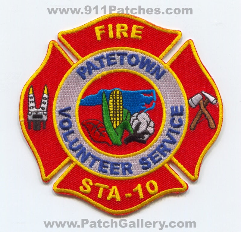 Patetown Volunteer Fire Department Station 10 Patch North Carolina NC