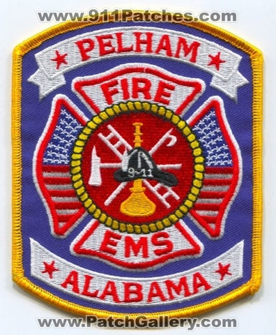 Pelham Fire EMS Department Patch Alabama AL