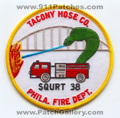 Philadelphia Fire Department Squrt 38 Patch Pennsylvania PA