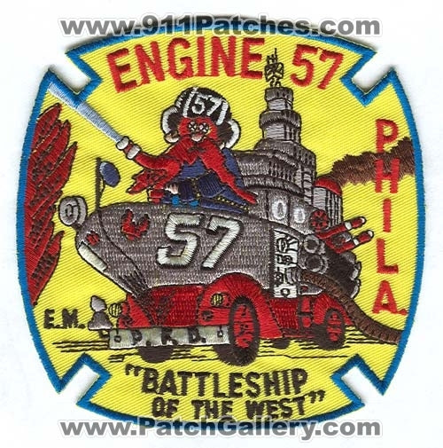 Philadelphia Fire Department Engine 57 Patch Pennsylvania PA