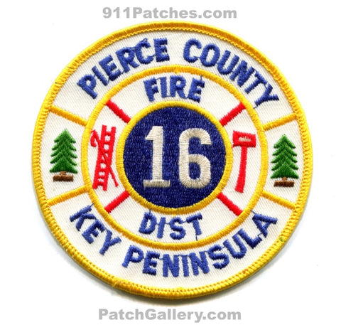 Pierce County Fire District 16 Key Peninsula Patch Washington WA v2