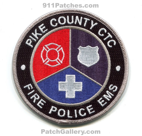 Pike County Career Technology Center Fire Police EMS Department Patch Ohio OH