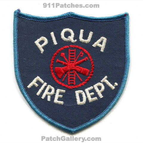 Piqua Fire Department Patch Ohio OH