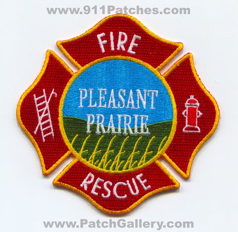 Pleasant Prairie Fire Rescue Department Patch Wisconsin WI
