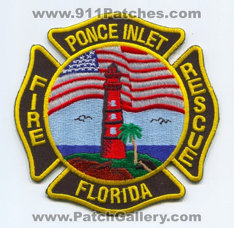 Ponce Inlet Fire Rescue Department Patch Florida FL