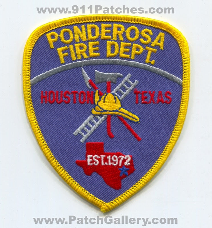 Ponderosa Fire Department Houston Patch Texas TX