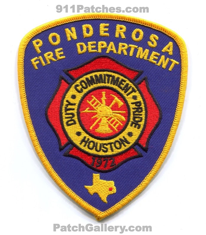 Ponderosa Fire Department Houston Patch Texas TX