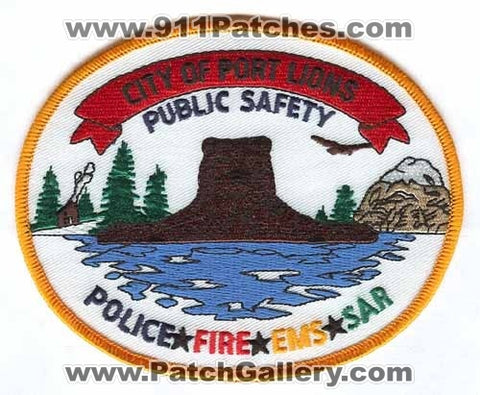 Port Lions Department of Public Safety DPS Police Fire EMS SAR Patch Alaska AK