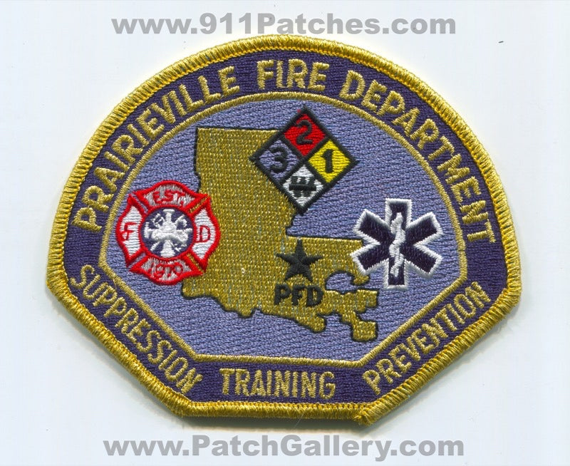 Prairieville Fire Department Patch Louisiana LA