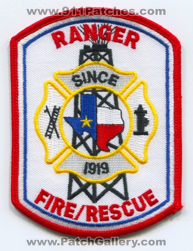 Ranger Fire Rescue Department Patch Texas TX