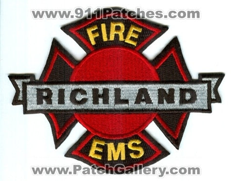 Richland Fire EMS Department Patch Washington WA