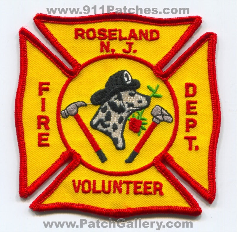 Roseland Volunteer Fire Department Patch New Jersey NJ