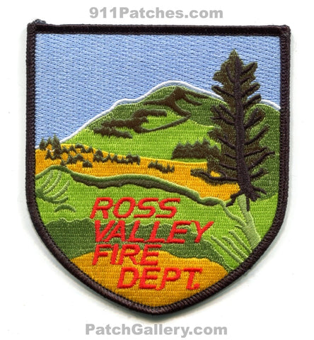 Ross Valley Fire Department Patch California CA