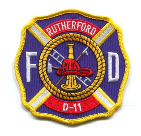 Rutherford Fire Department D-11 Patch Tennessee TN