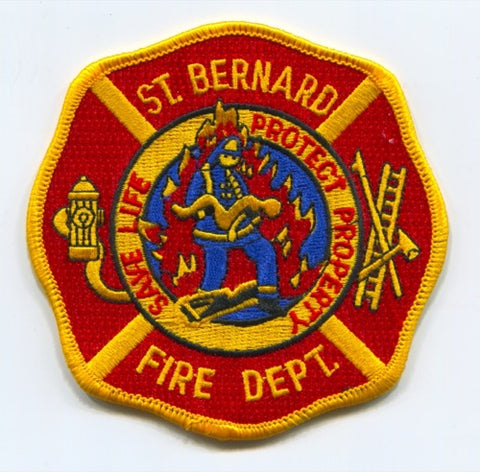 Saint Bernard Fire Department Patch Louisiana LA