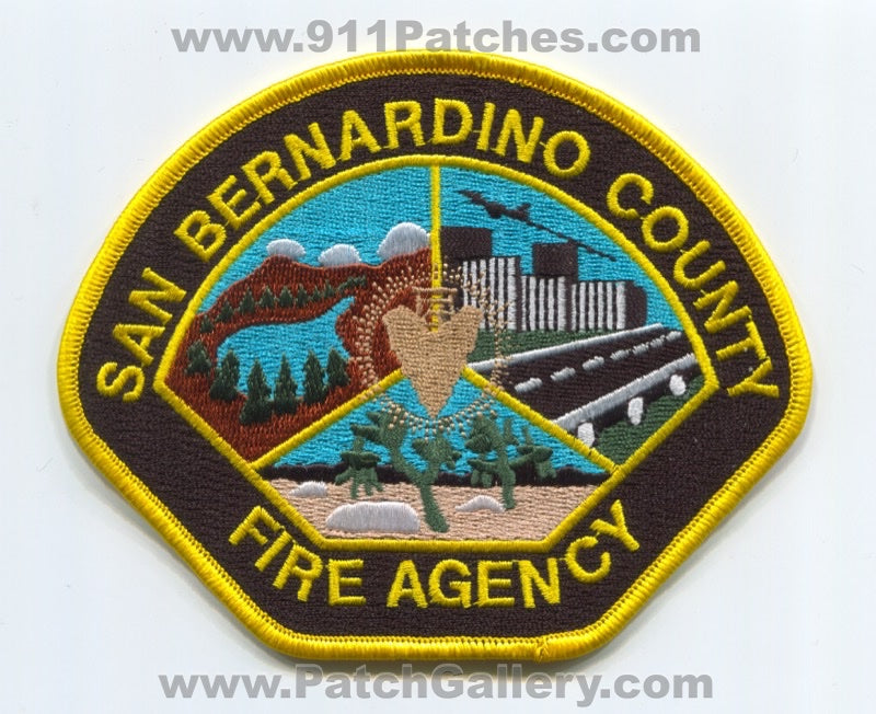 San Bernardino County Fire Agency Department Patch California CA