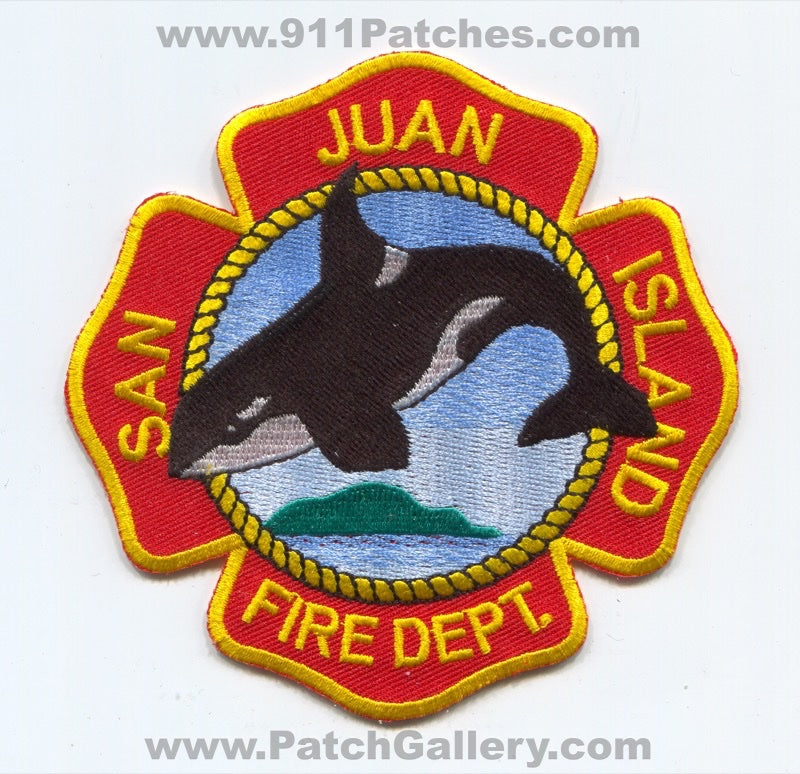 San Juan Island Fire Department Patch Washington WA