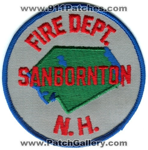 Sanbornton Fire Department Patch New Hampshire NH