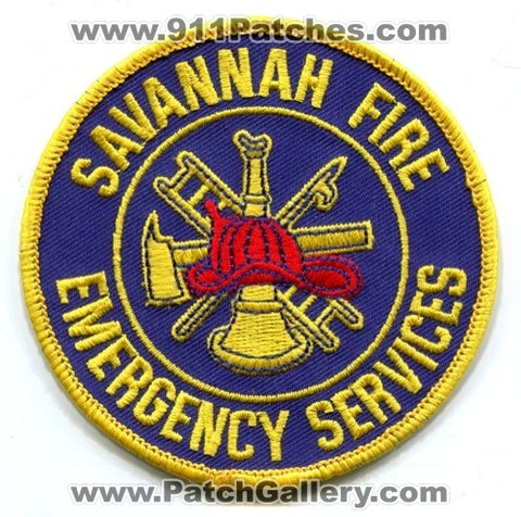 Savannah Fire Department Emergency Services Patch Georgia GA
