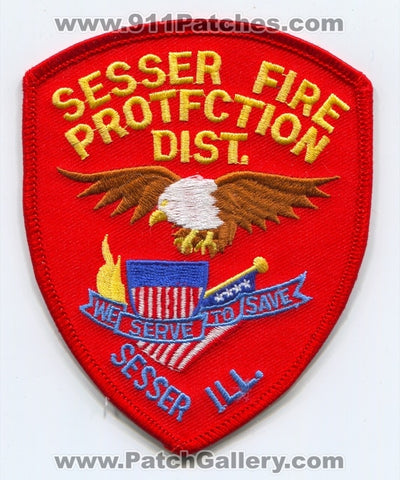Sesser Fire Protection District Patch Illinois IL