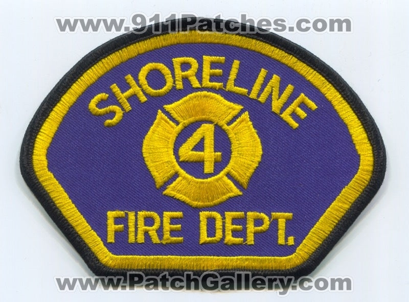 Shoreline Fire Department King County District 4 Patch Washington WA