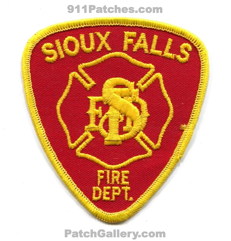Sioux Falls Fire Department Patch South Dakota SD