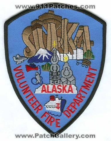 Sitka Volunteer Fire Department Patch Alaska AK