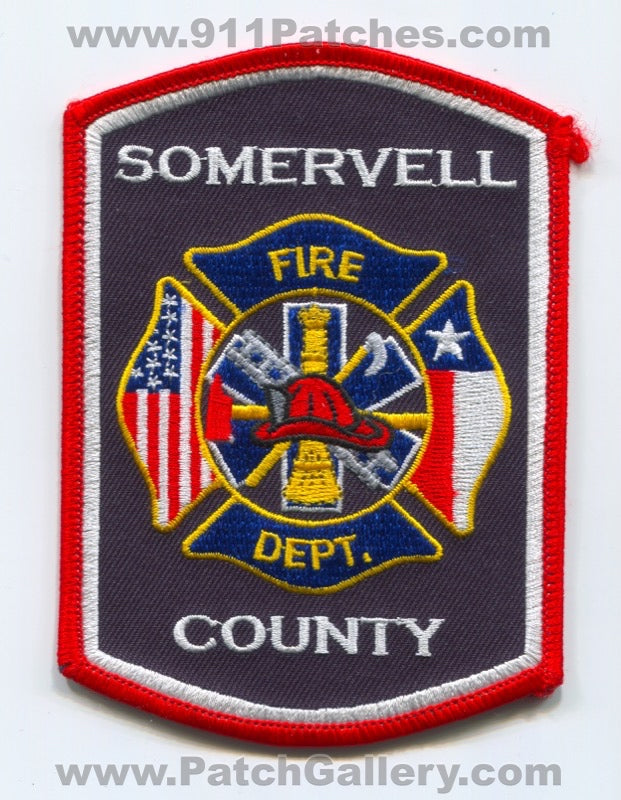 Somervell County Fire Department Patch Texas TX