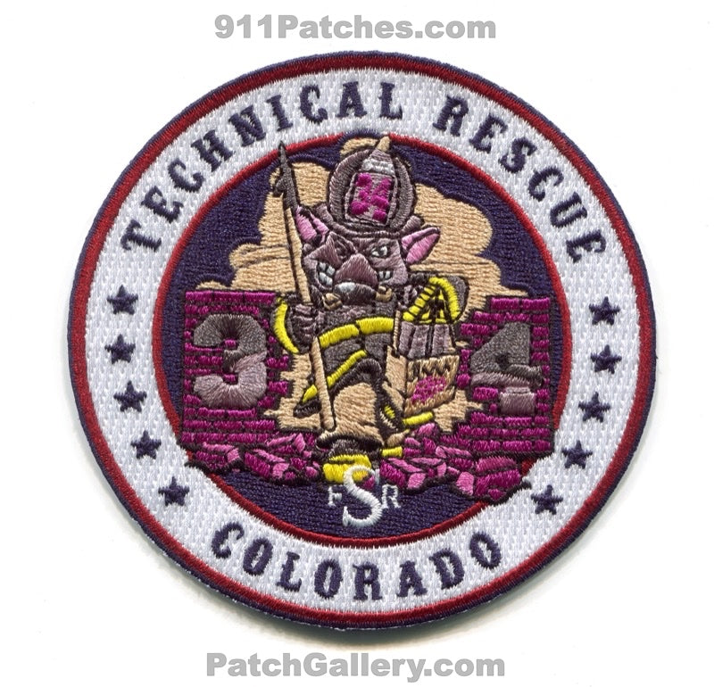 South Metro Fire Rescue Department Station 34 Technical Rescue Patch Colorado CO