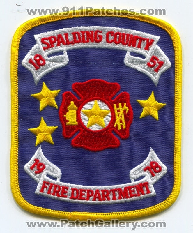 Spalding County Fire Department Patch Georgia GA