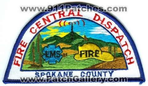 Spokane County Fire Central Dispatch Patch Washington WA