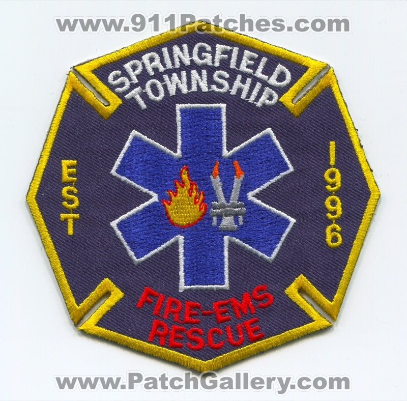 Springfield Township Fire EMS Rescue Department Patch Ohio OH