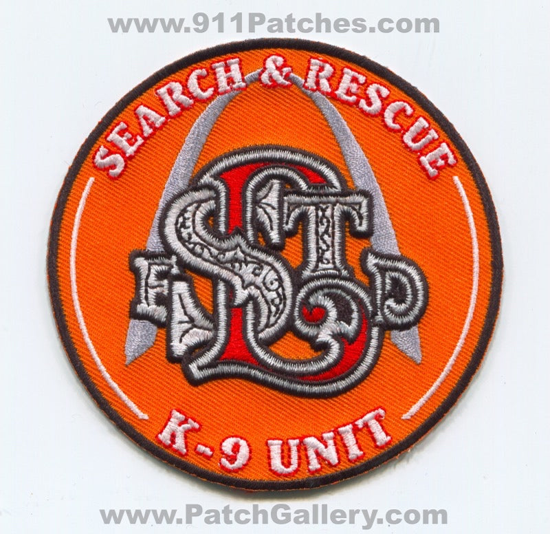 Saint Louis Fire Department Search and Rescue K-9 Unit Patch Missouri MO
