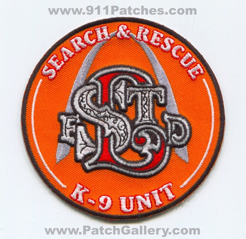 Saint Louis Fire Department Search and Rescue K-9 Unit Patch Missouri MO