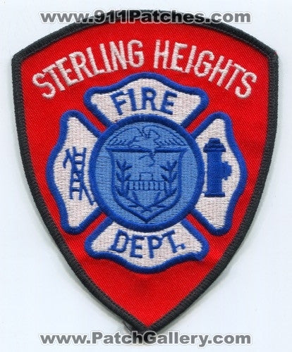 Sterling Heights Fire Department Patch Michigan MI