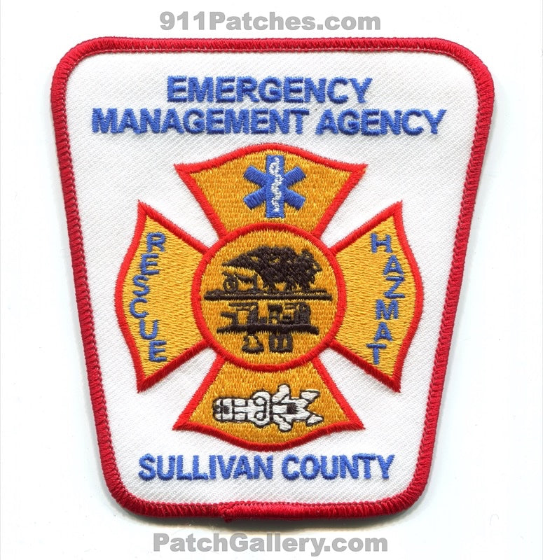 Sullivan County Emergency Management Agency EMA Fire Rescue Patch Tennessee TN
