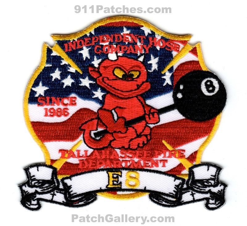 Tallahassee Fire Department Engine 8 Patch Florida FL