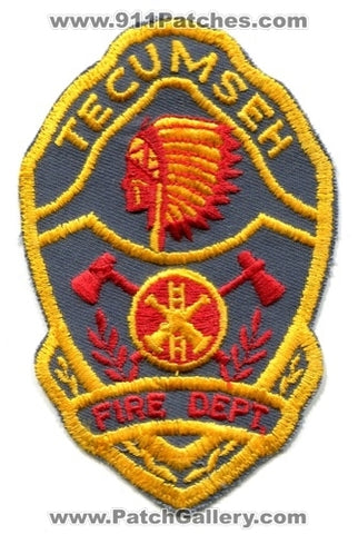 Tecumseh Fire Department Patch Oklahoma OK v2