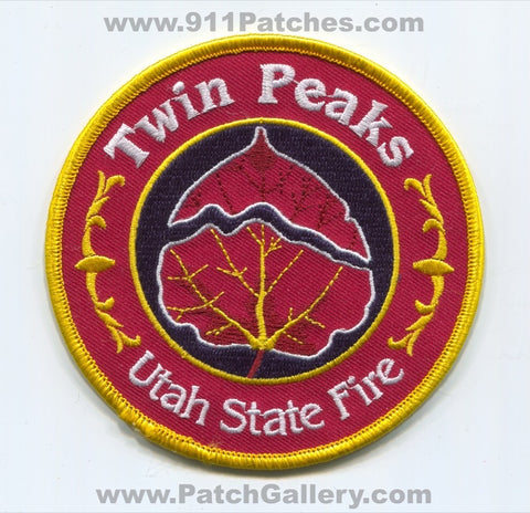 Twin Peaks Utah State Forest Fire Wildfire Wildland Patch Utah UT
