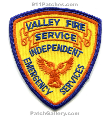 Valley Fire Service Independent Emergency Services Patch Oregon OR