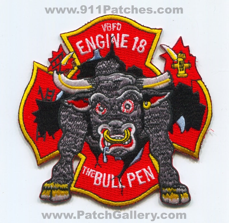 Virginia Beach Fire Department Engine 18 Patch Virginia VA