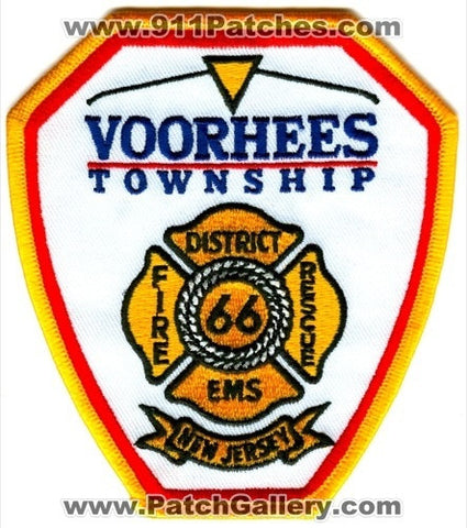 Voorhees Township Fire District 66 Patch New Jersey NJ