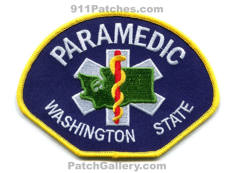Washington State Paramedic EMS Patch Washington WA v2