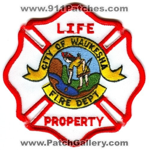 Waukesha Fire Department Patch Wisconsin WI