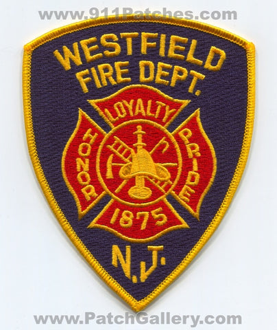Westfield Fire Department Patch New Jersey NJ