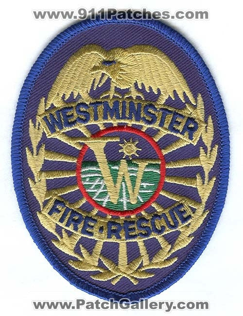 Westminster Fire Rescue Department Patch Colorado CO